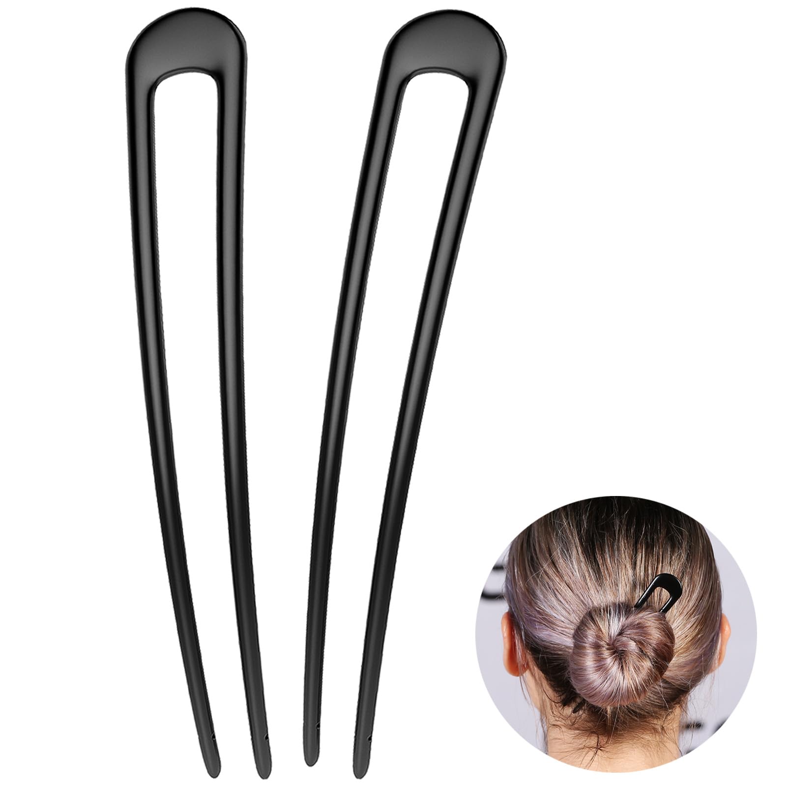 Amazon.com : HYFEEL French Hair Pins Metal Hair Fork U Shaped